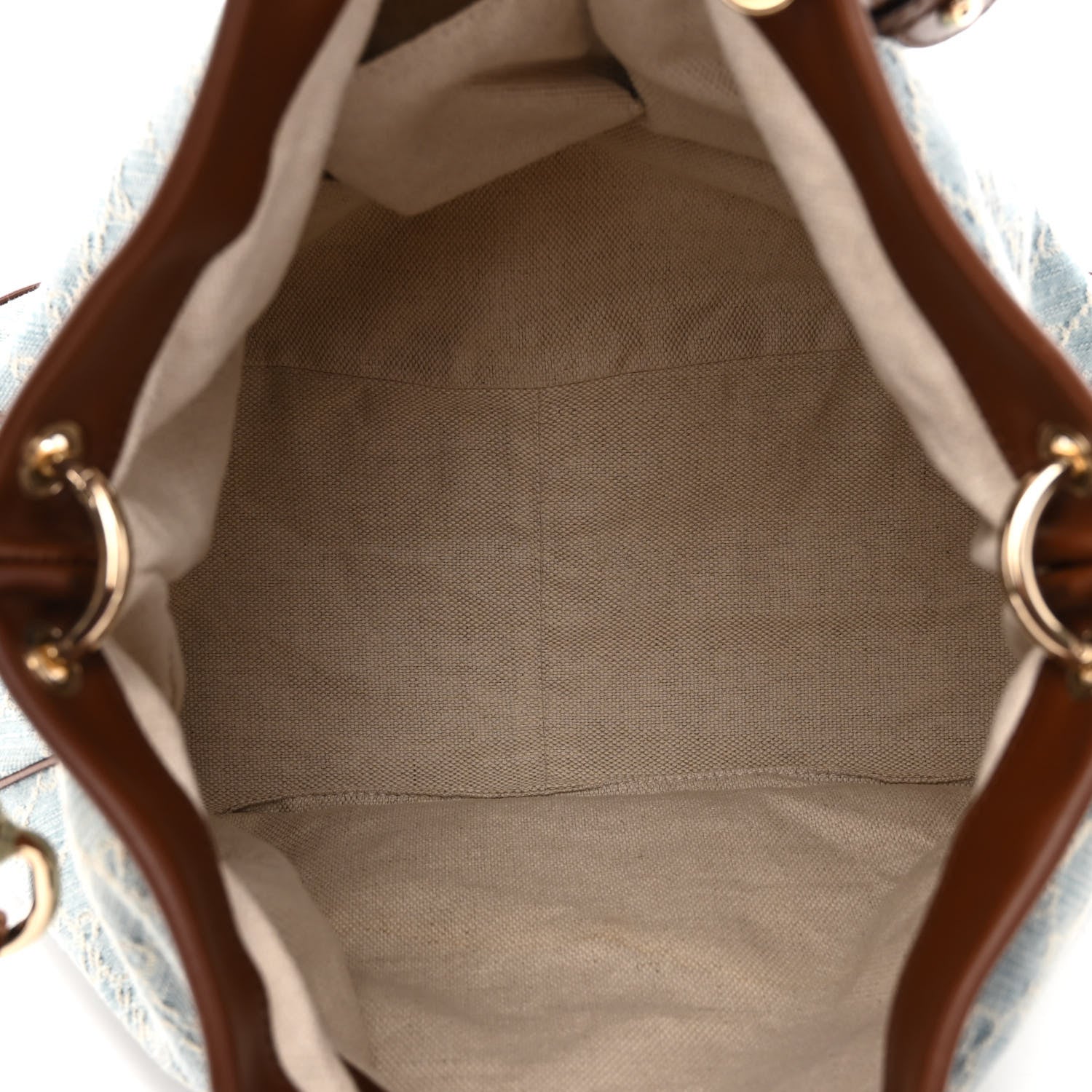 Gucci Denim Monogram Medium Valentine Top Handle Bag 5 of 11