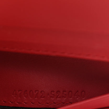 Gucci Calfskin Queen Margaret Card Case Wallet Blue Agata Hibiscus Red Mystic White 7 of 7