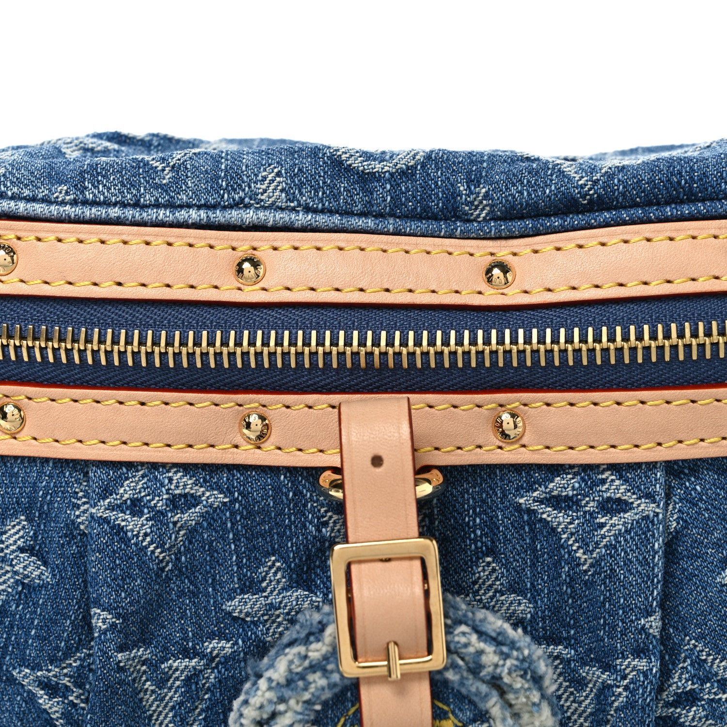 Louis Vuitton Monogram Denim High Rise Bumbag Blue 7 of 9