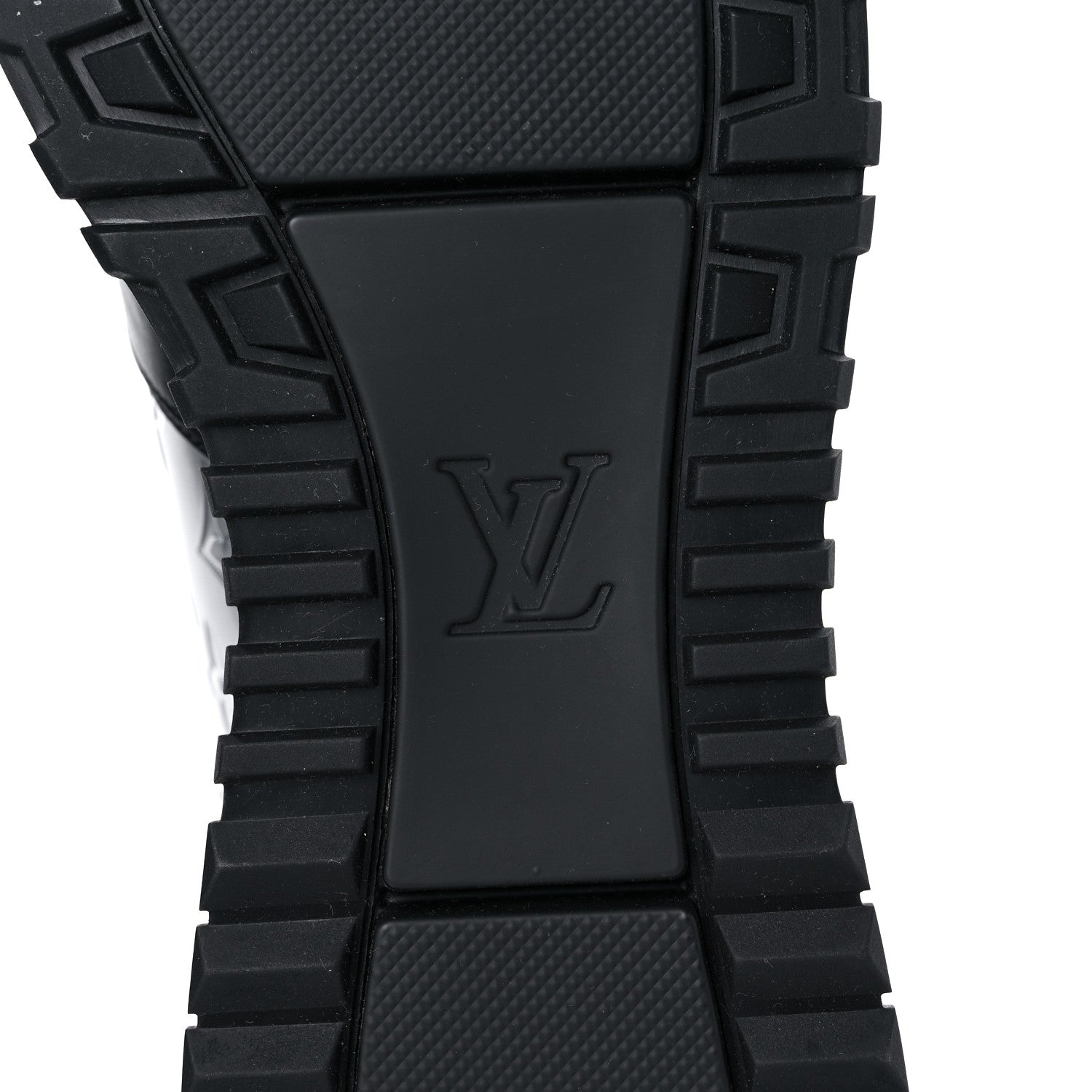 Louis Vuitton Iridescent Textile Monogram Calfskin Mens Run Away Sneakers 11 Black 6 of 9