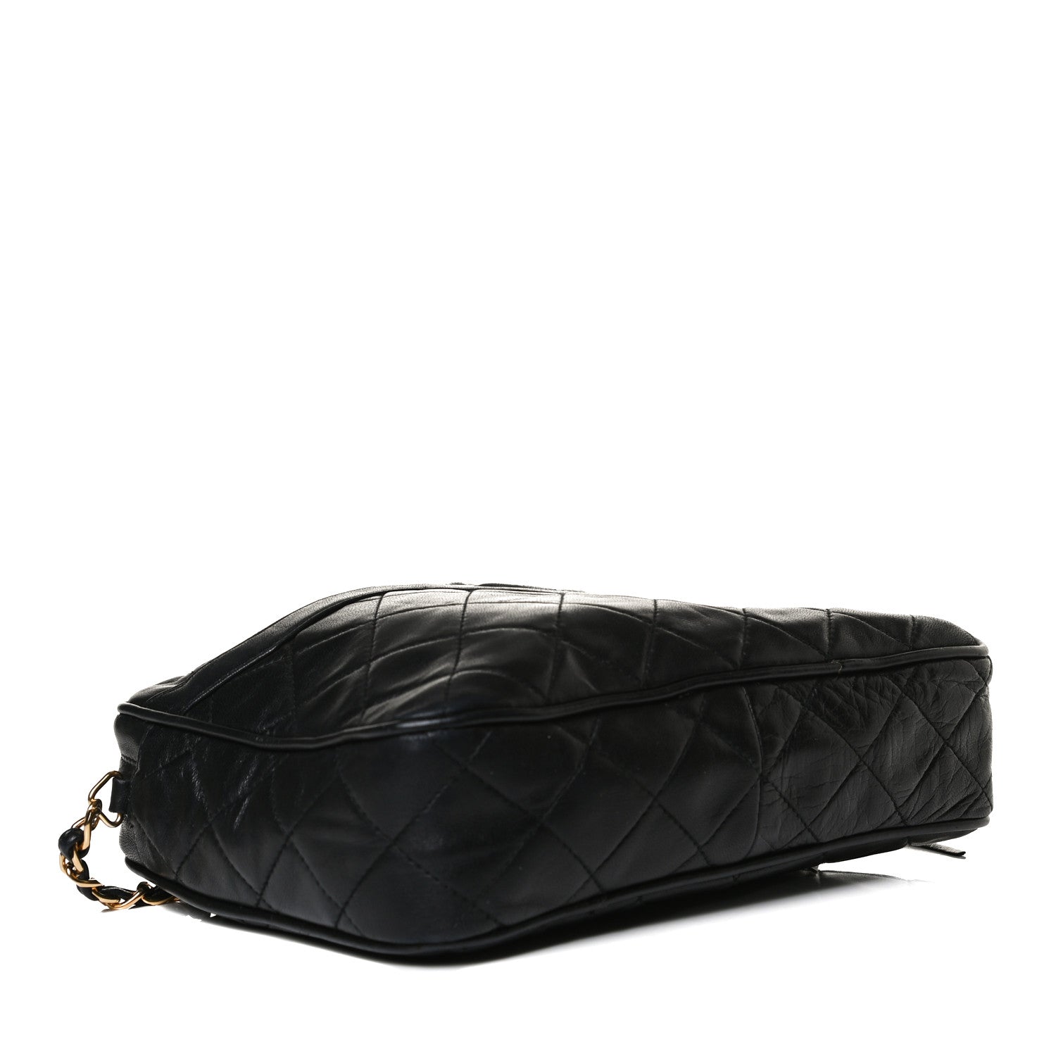 Chanel Lambskin Quilted CC Tassel Camera Case Black 4 of 9
