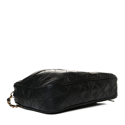 Chanel Lambskin Quilted CC Tassel Camera Case Black 4 of 9