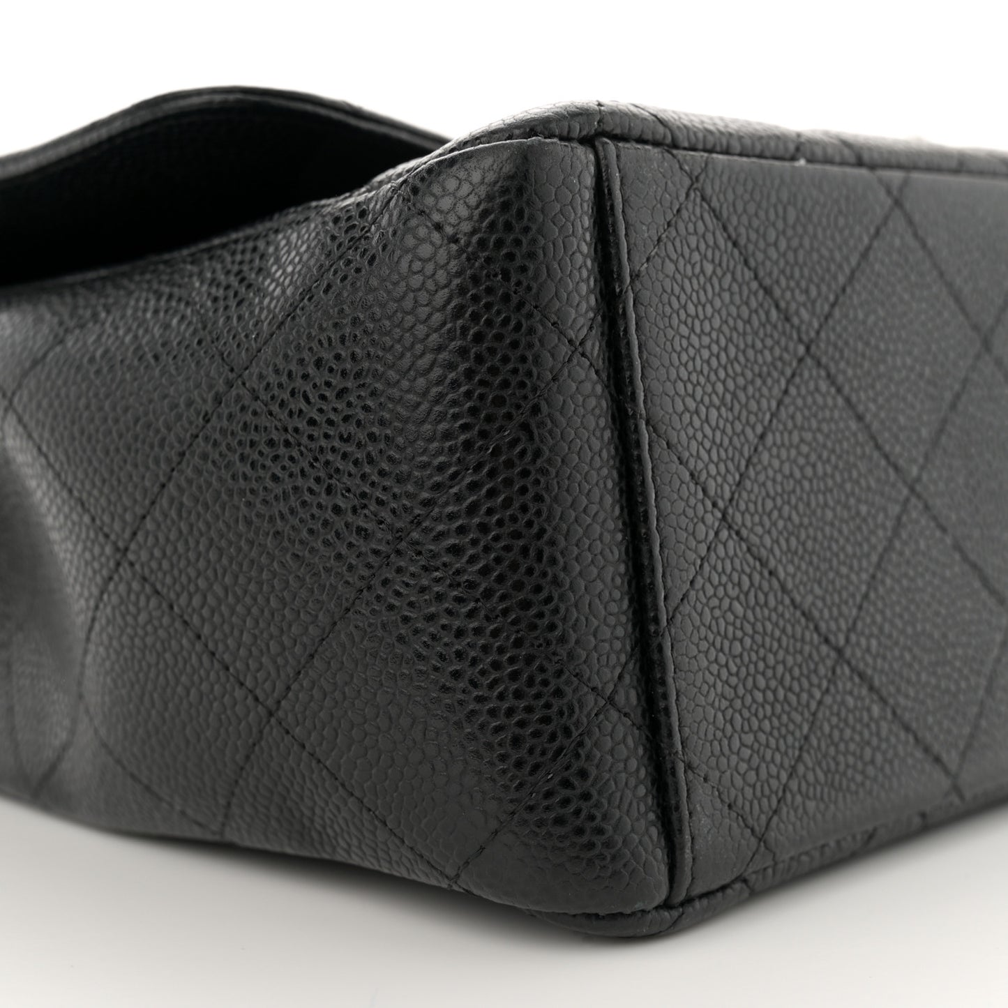 Caviar Quilted Maxi Double Flap Black
