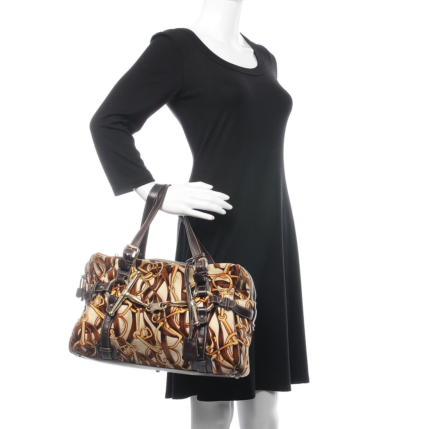 Gucci Velvet 85th Anniversary Boston Tote 2 of 15