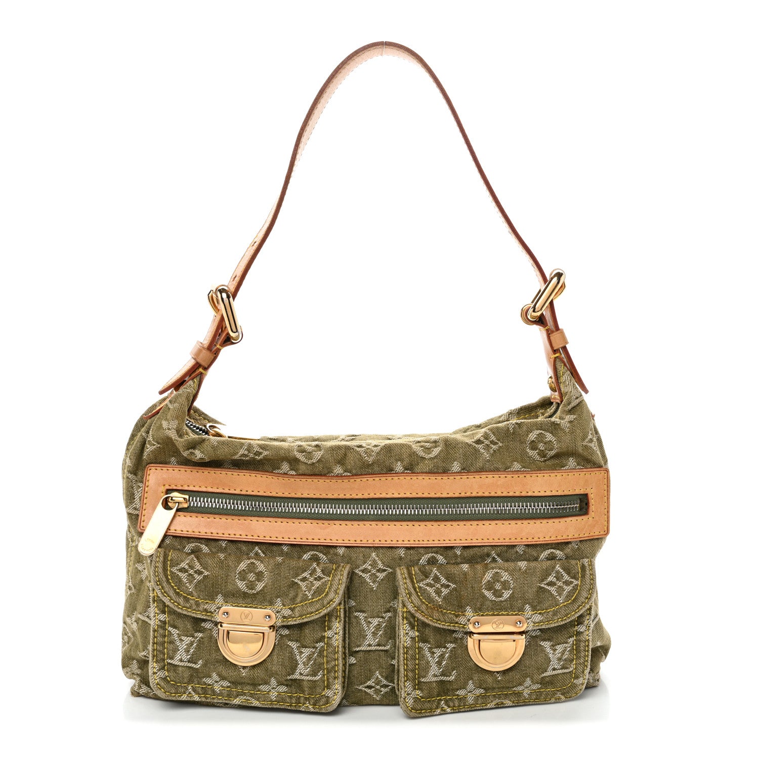 Louis Vuitton Monogram Denim Baggy PM Lichen 1 of 12