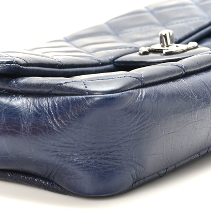 Chanel Glazed Calfskin Quilted Medium Duo Color Flap Blue 8 of 10