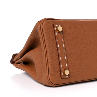 Hermes Togo Birkin 25 Gold 8 of 10