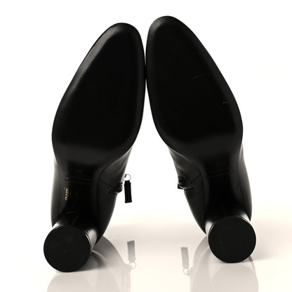 Balenciaga Shiny Sheepskin 20mm Oval Booties 35 Black 6 of 8