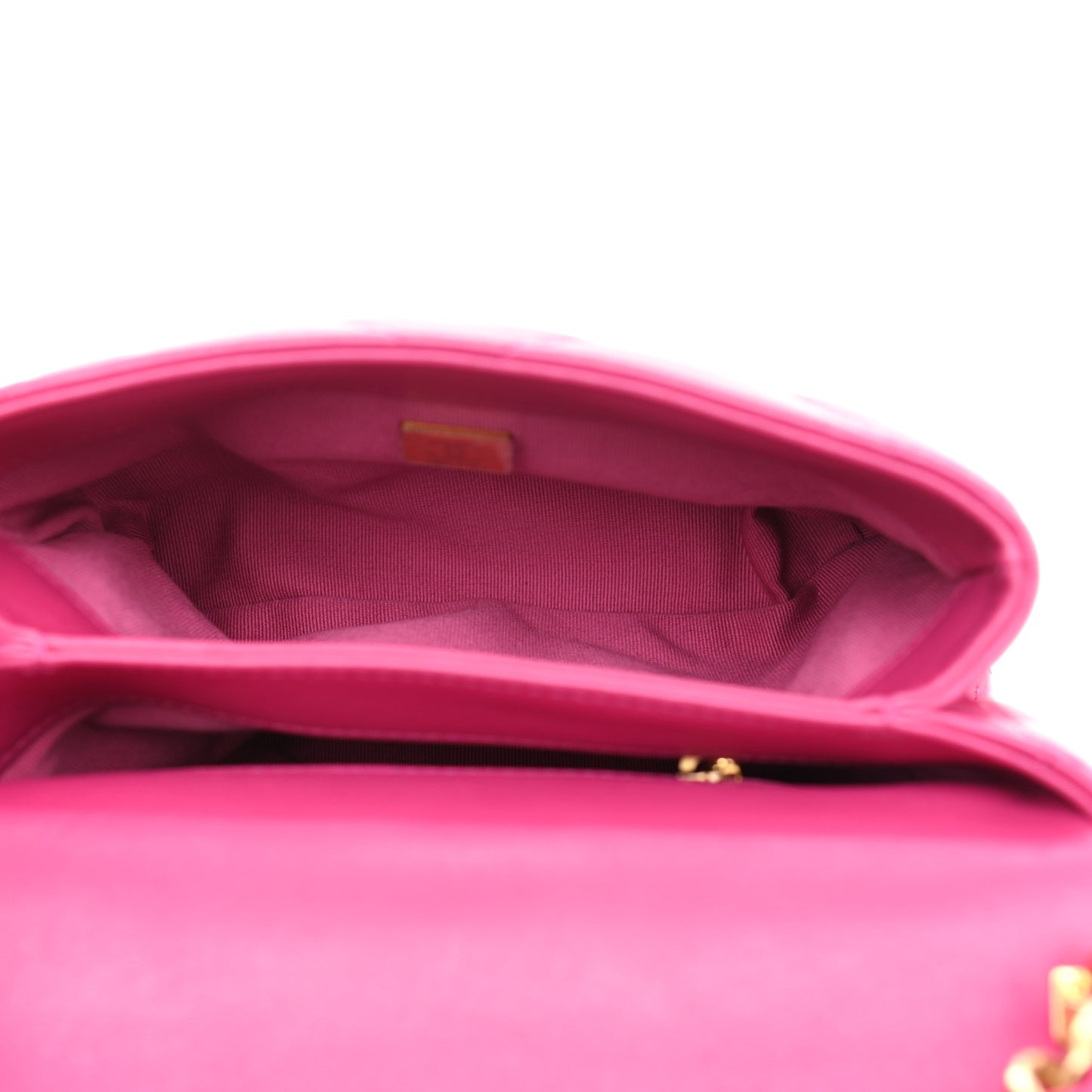 Lambskin Quilted Small Chain Top Handle Flap Pink