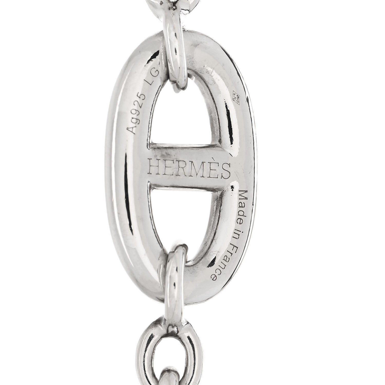 Hermes Sterling Silver Farandole Bracelet LG 3 of 4