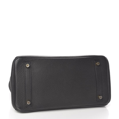Hermes Taurillon Clemence Birkin 30 Plomb 5 of 32