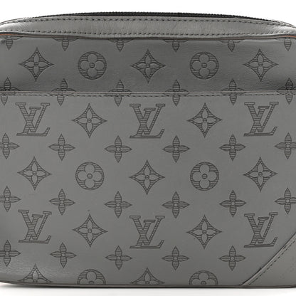 Louis Vuitton Calfskin Monogram Shadow Duo Messenger Anthracite Gray 7 of 14