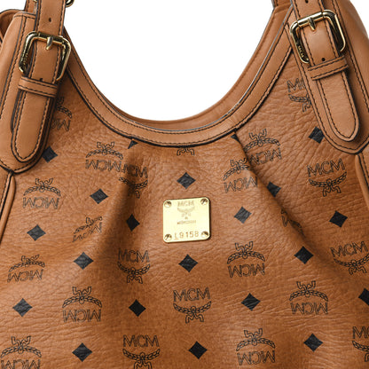 MCM Visetos Shoulder Bag Cognac 12 of 13