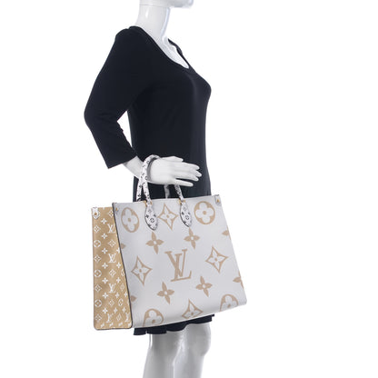Louis Vuitton Monogram Giant Onthego GM Kaki Beige 2 of 11