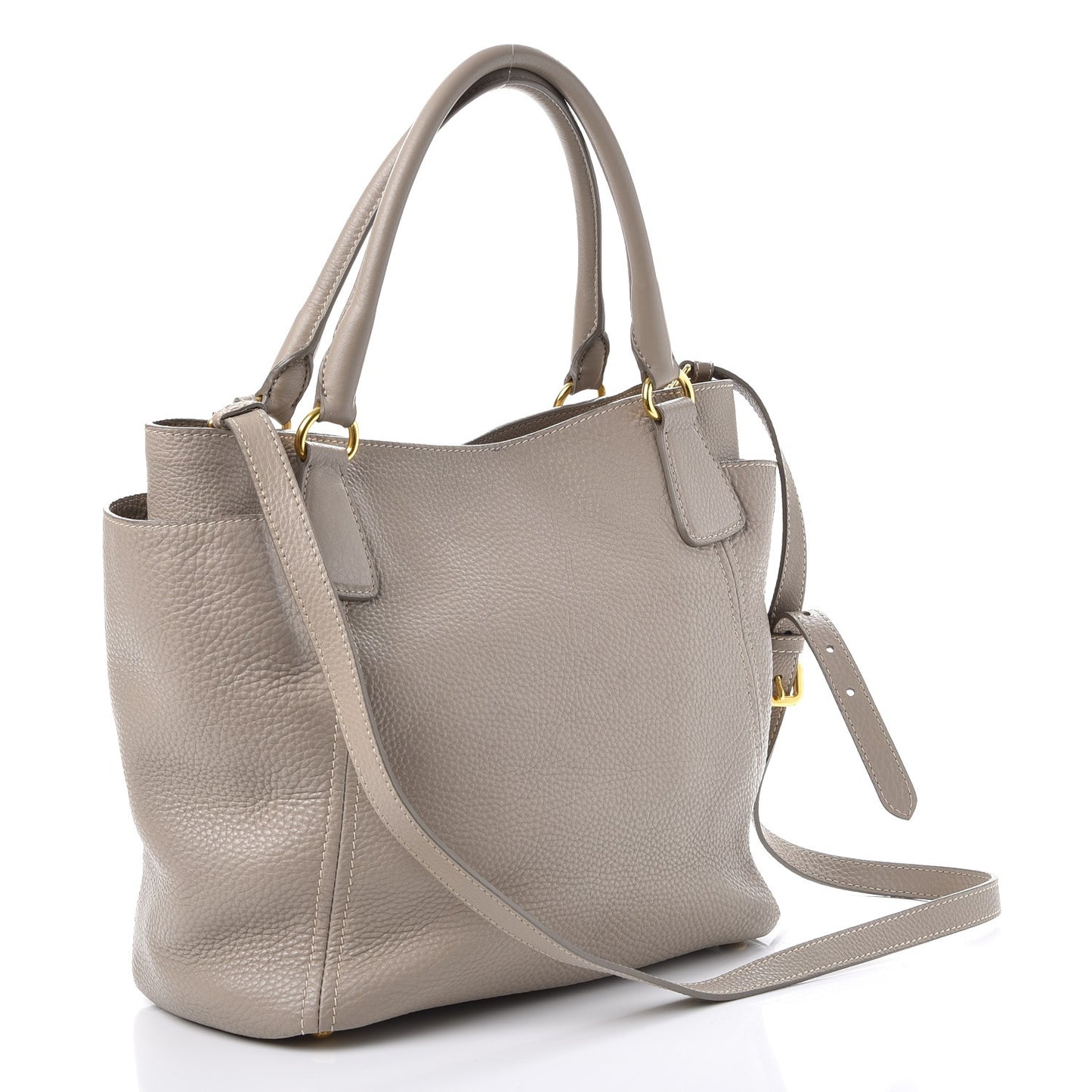 Vitello Daino Side Pocket Tote Pomice