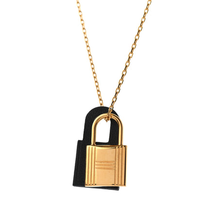Hermes Swift Small O'Kelly Pendant Necklace Black 4 of 7