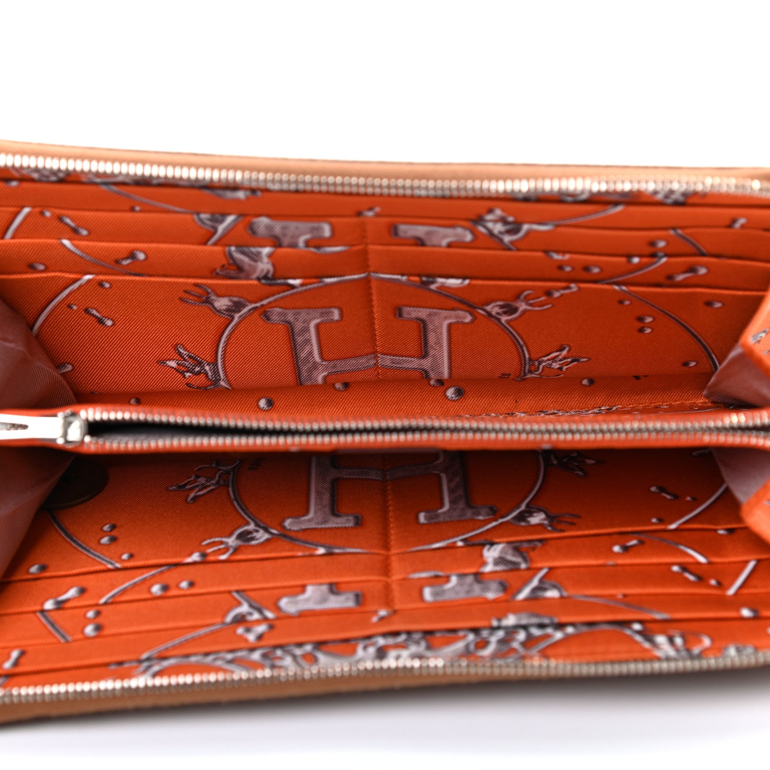 Hermes Epsom Silk'In Wallet Gold 5 of 7