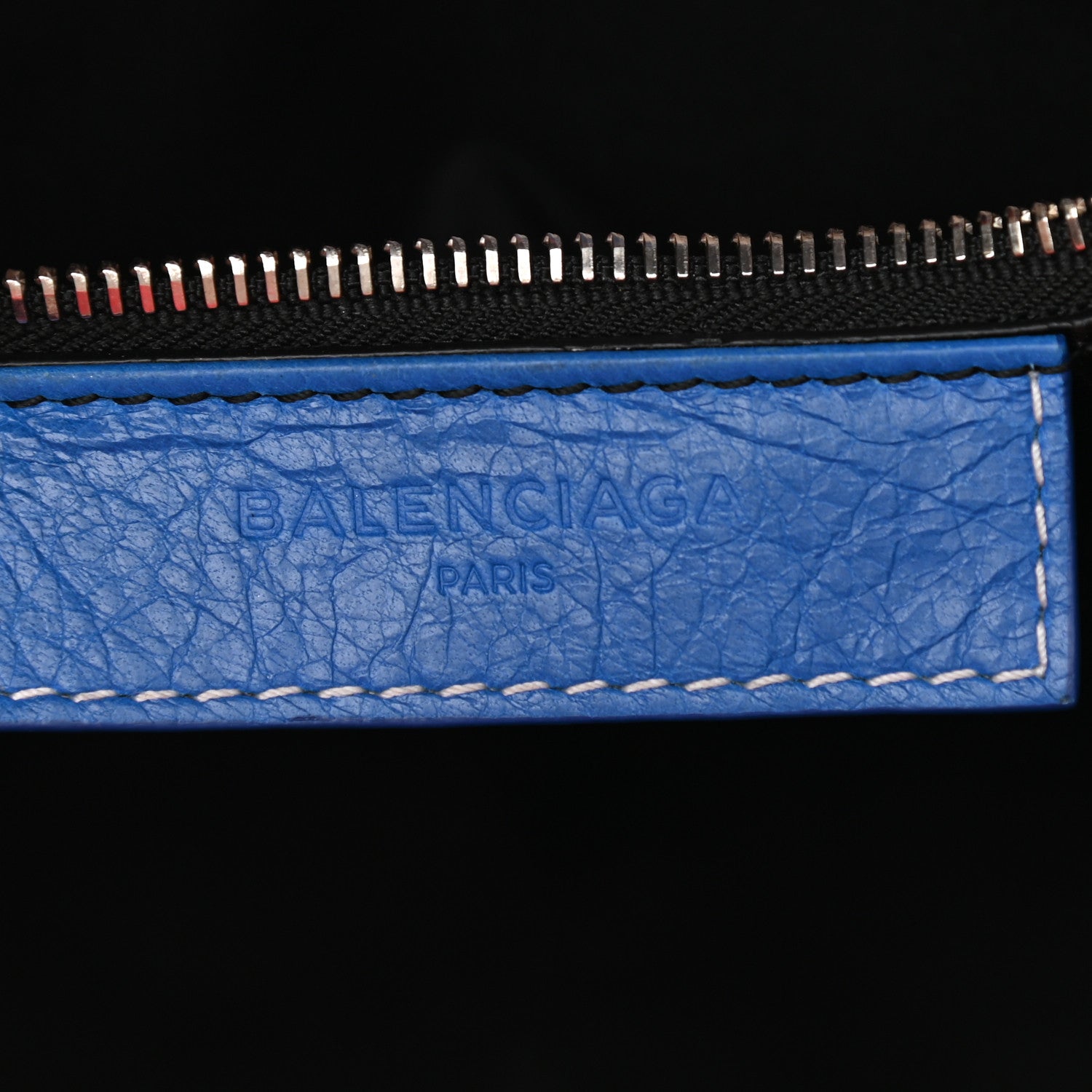 Balenciaga Agneau Arena Multicolore S Bazar Shopper Tote Bleu White Rouge 6 of 11