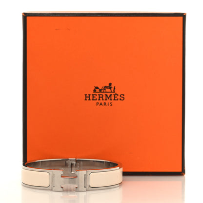 Hermes Enamel Narrow Clic Clac H Bracelet PM Creme 5 of 5