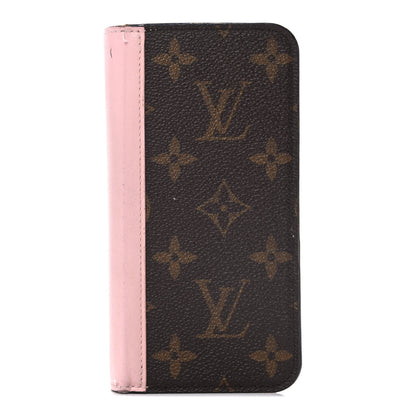Louis Vuitton Monogram iPhone XS Max Folio Case Rose Ballerine 1 of 11