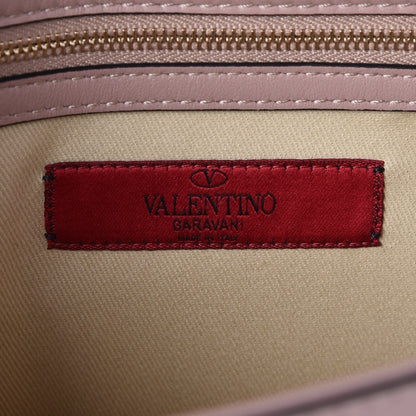 Valentino Garavani Vitello Medium Glam Lock Rockstud Flap Poudre 6 of 6