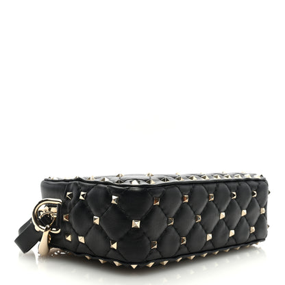 Valentino Garavani Nappa Rockstud Spike Camera Crossbody Bag Black 4 of 8