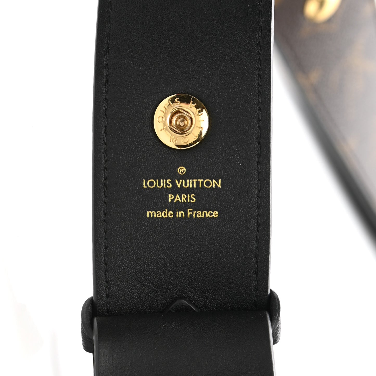 Monogram Adjustable Bandouliere Shoulder Strap Black