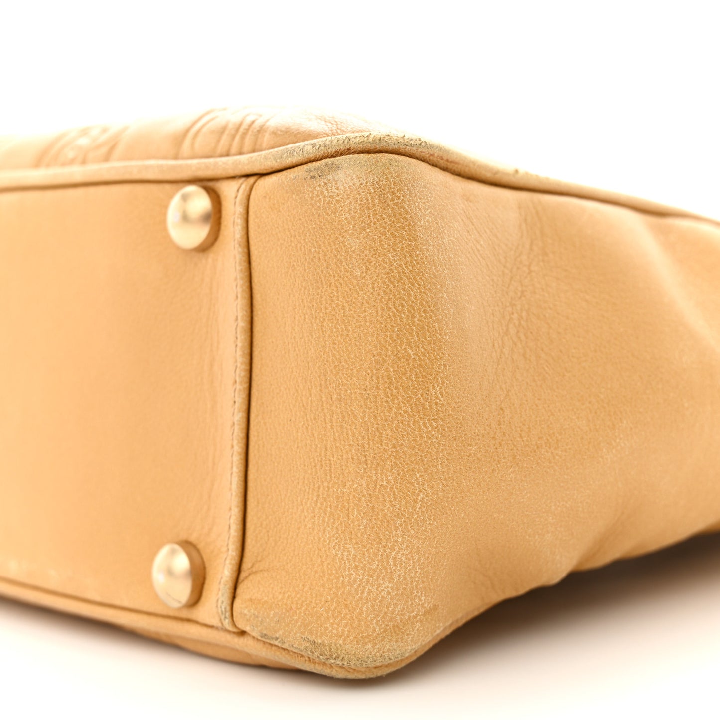Lambskin Precious Symbols Shopping Tote Beige