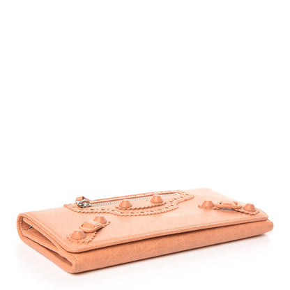 Balenciaga Agneau Giant Brogues Hardware Money Wallet Rose Blush 4 of 7