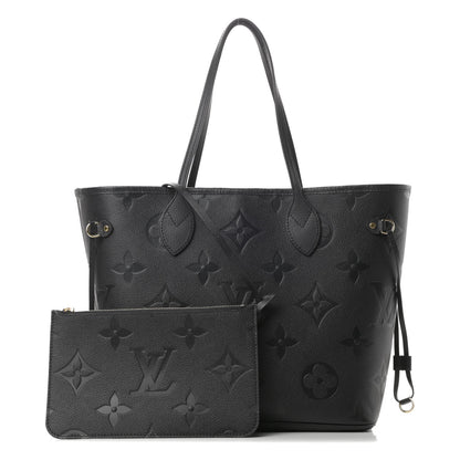 Louis Vuitton Empreinte Monogram Giant Neverfull MM Black 1 of 11