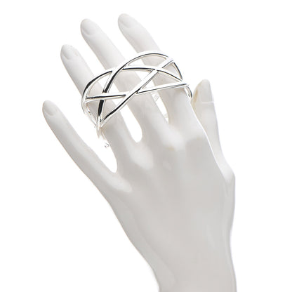 Tiffany Sterling Silver Celtic Open Knot Cuff Bracelet 2 of 4