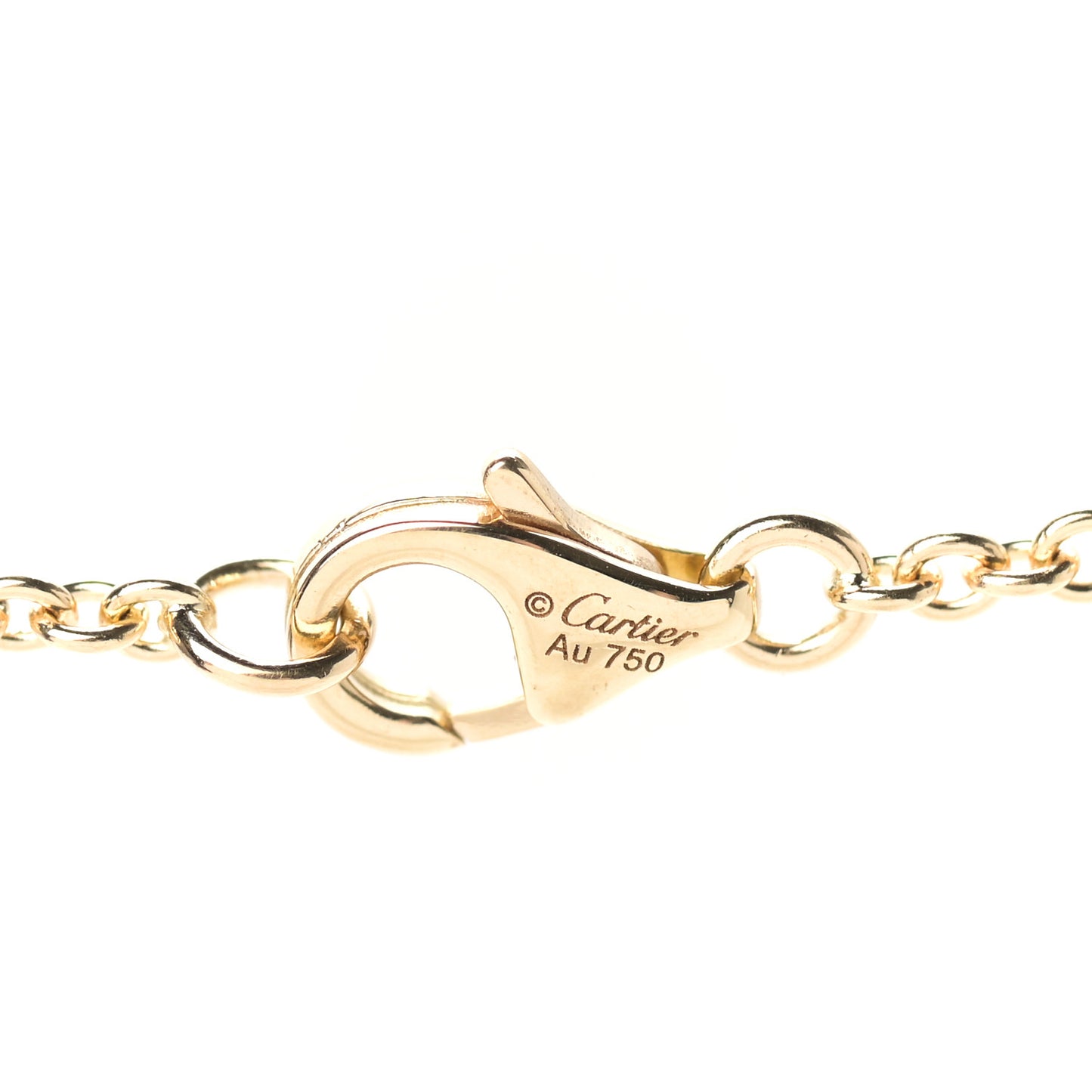18K Yellow Gold Interlocking LOVE Necklace