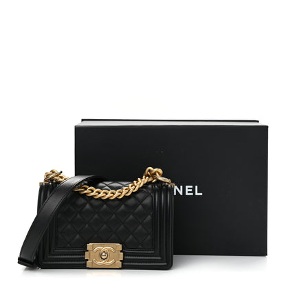 Chanel Calfskin Quilted Small Boy Flap Black 10 of 10
