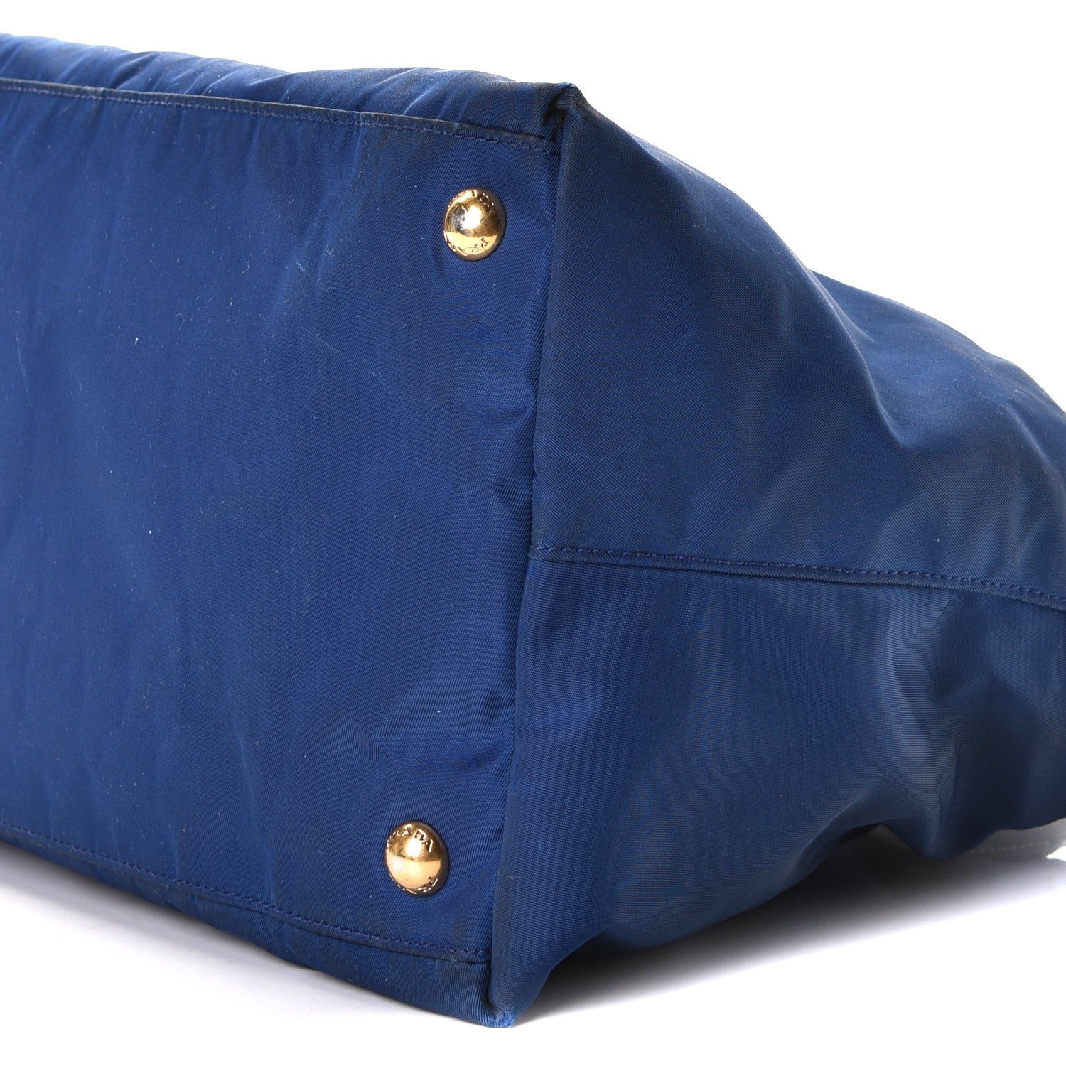 Prada Tessuto Nylon Saffiano Tote Bluette 6 of 6