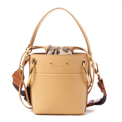 Chloe Smooth Calfskin Mini Roy Bucket Bag Bleached Brown 1 of 9