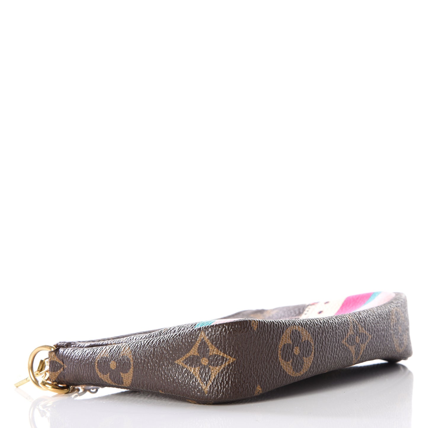 Monogram 2016 Christmas Animation Mini Pochette Accessories Rose Ballerine