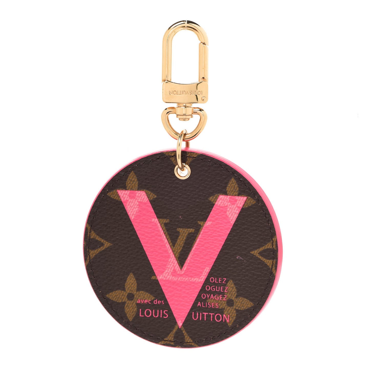 Monogram Illustre V Bag Charm Key Ring Grenade