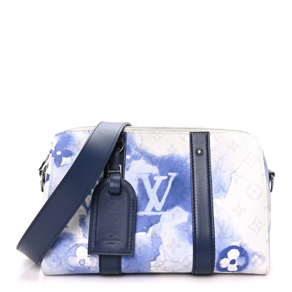 Louis Vuitton Monogram Watercolor City Keepall Blue 1 of 9