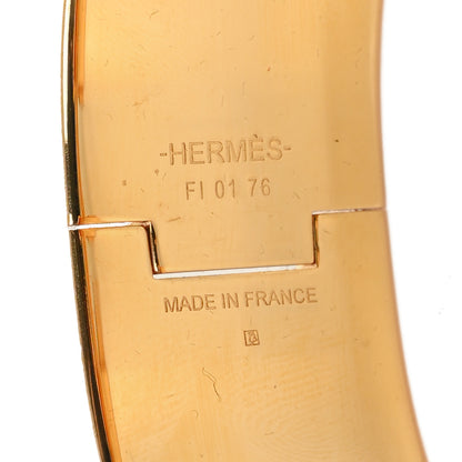 Hermes Enamel Wide Clic Clac H Bracelet PM Black 4 of 5