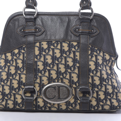 Christian Dior Monogram Traveler Satchel Navy 8 of 12