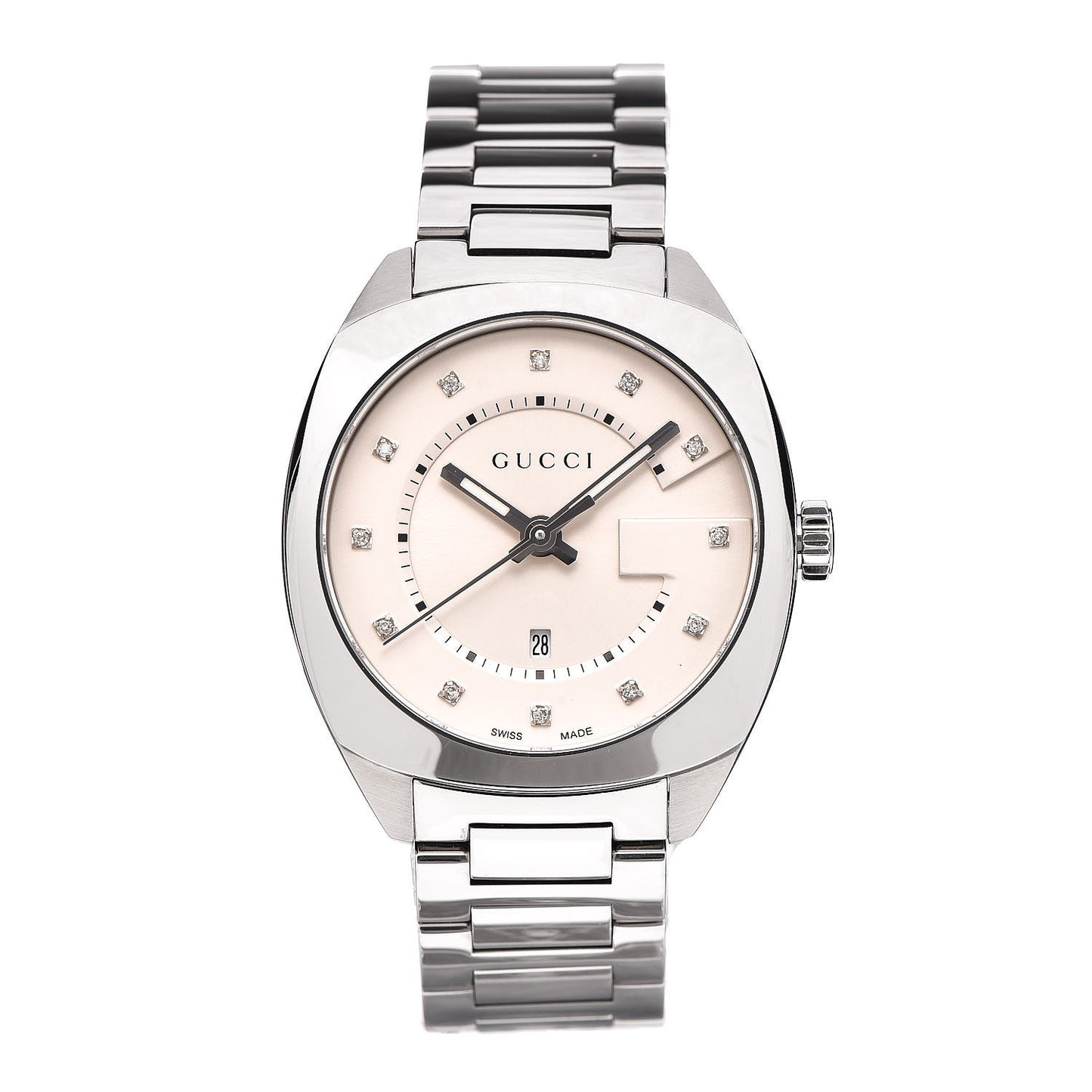 Stainless Steel Diamond 37mm G-Timeless Quartz Watch White
