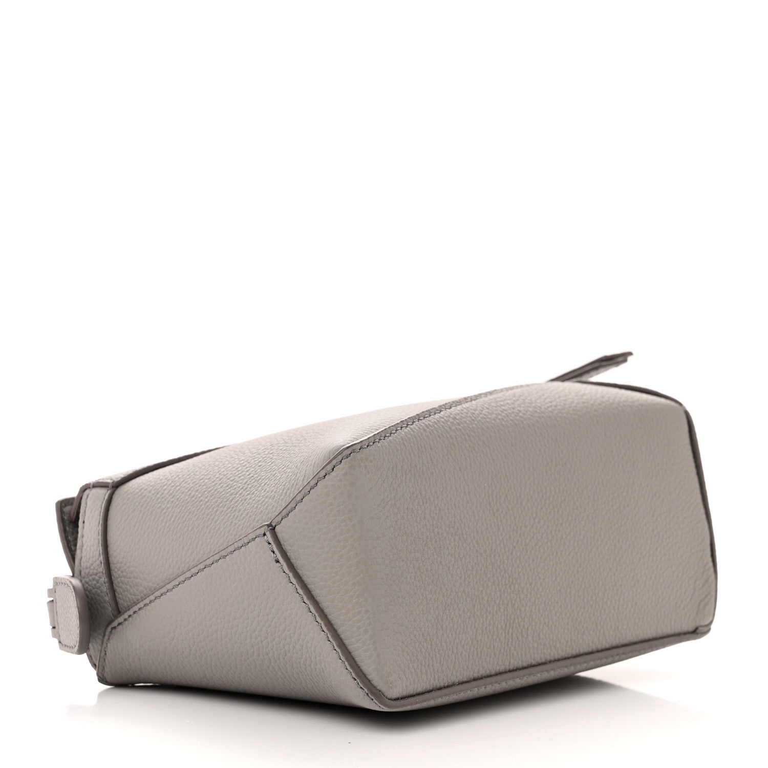 Loewe Soft Grained Calfskin Mini Puzzle Edge Bag Pearl Grey 4 of 10