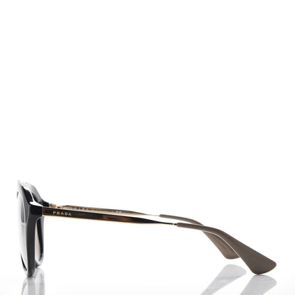 Prada Acetate Metal Cinema Sunglasses SPR 12Q Black 3 of 6