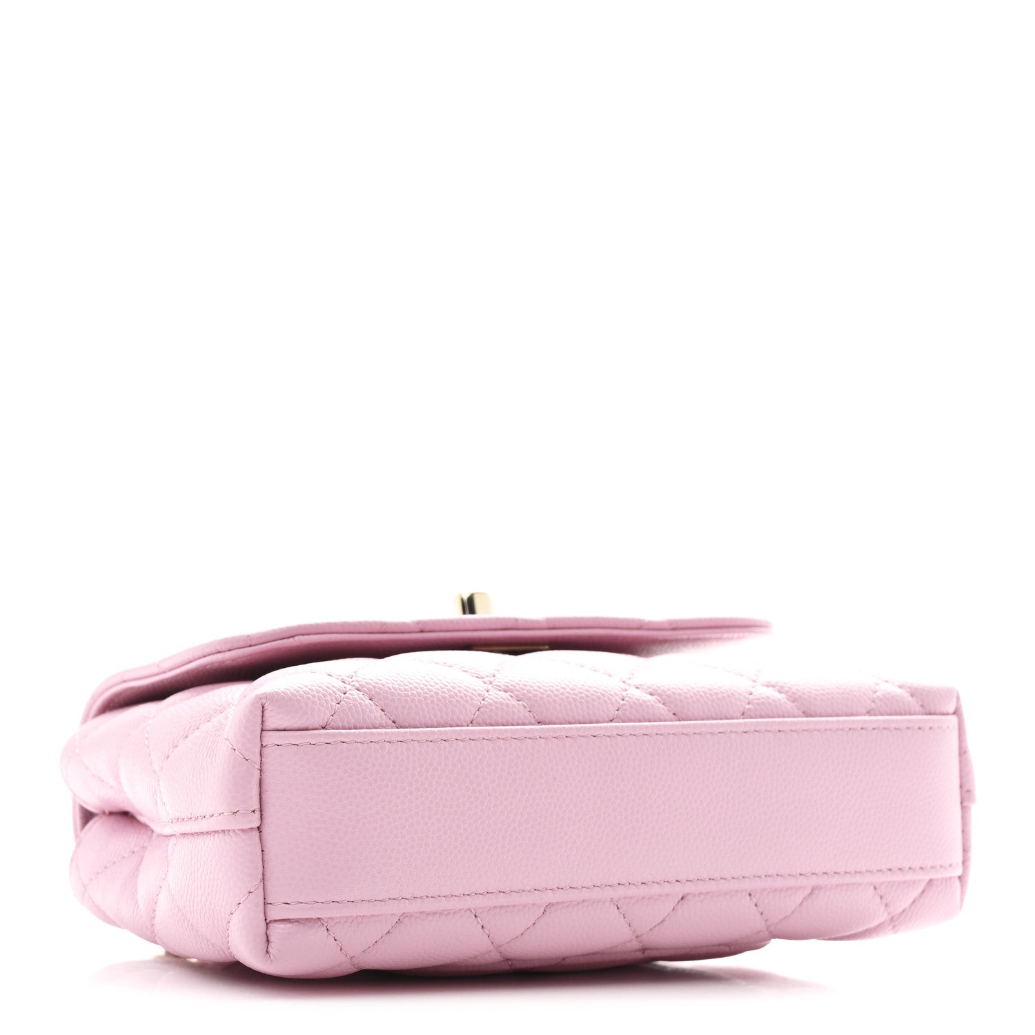 Chanel Caviar Quilted Coco Handle Clutch With Chain Pink 4 of 11