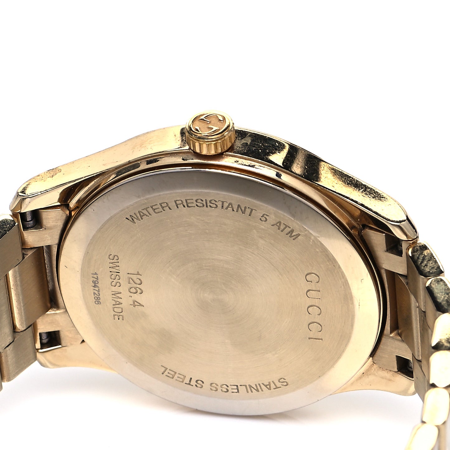 Stainless Steel 38mm G-Timeless Diamante Quartz Watch Gold