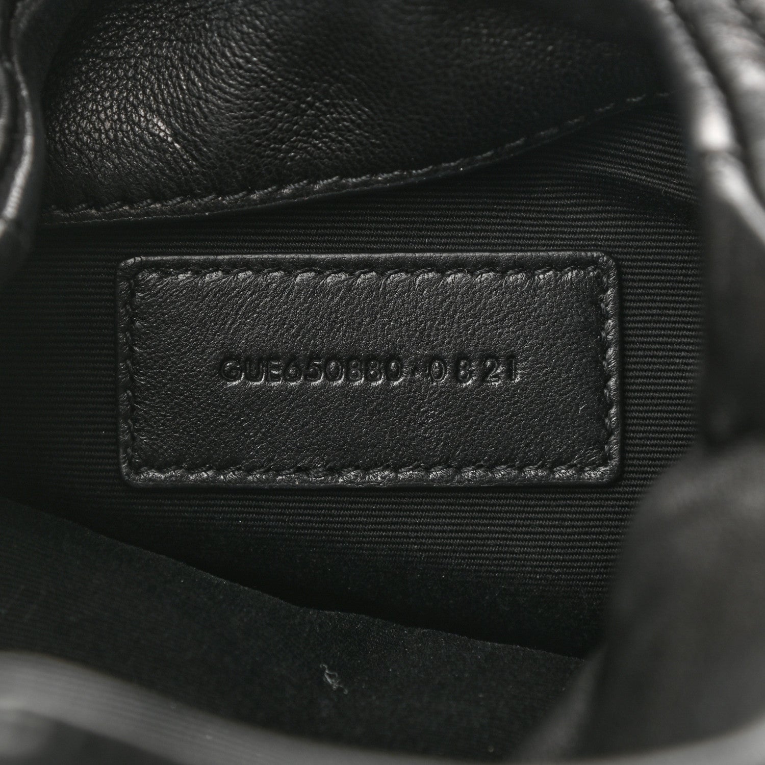Saint Laurent Lambskin Monogram Loulou Puffer Pouch Clutch Black 7 of 7