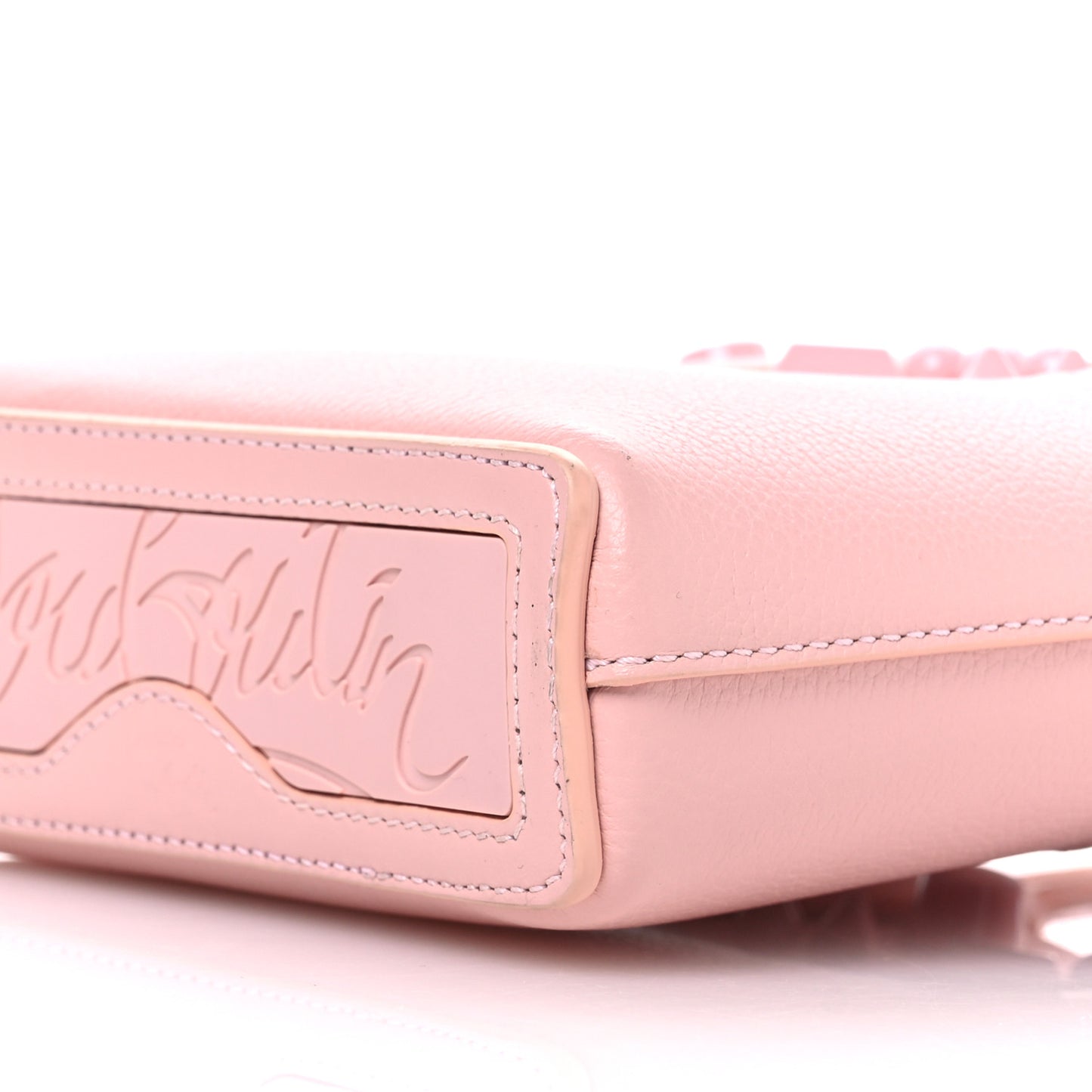 Calfskin Empire Spike Studded Mini North South Cabata Tote Rosy
