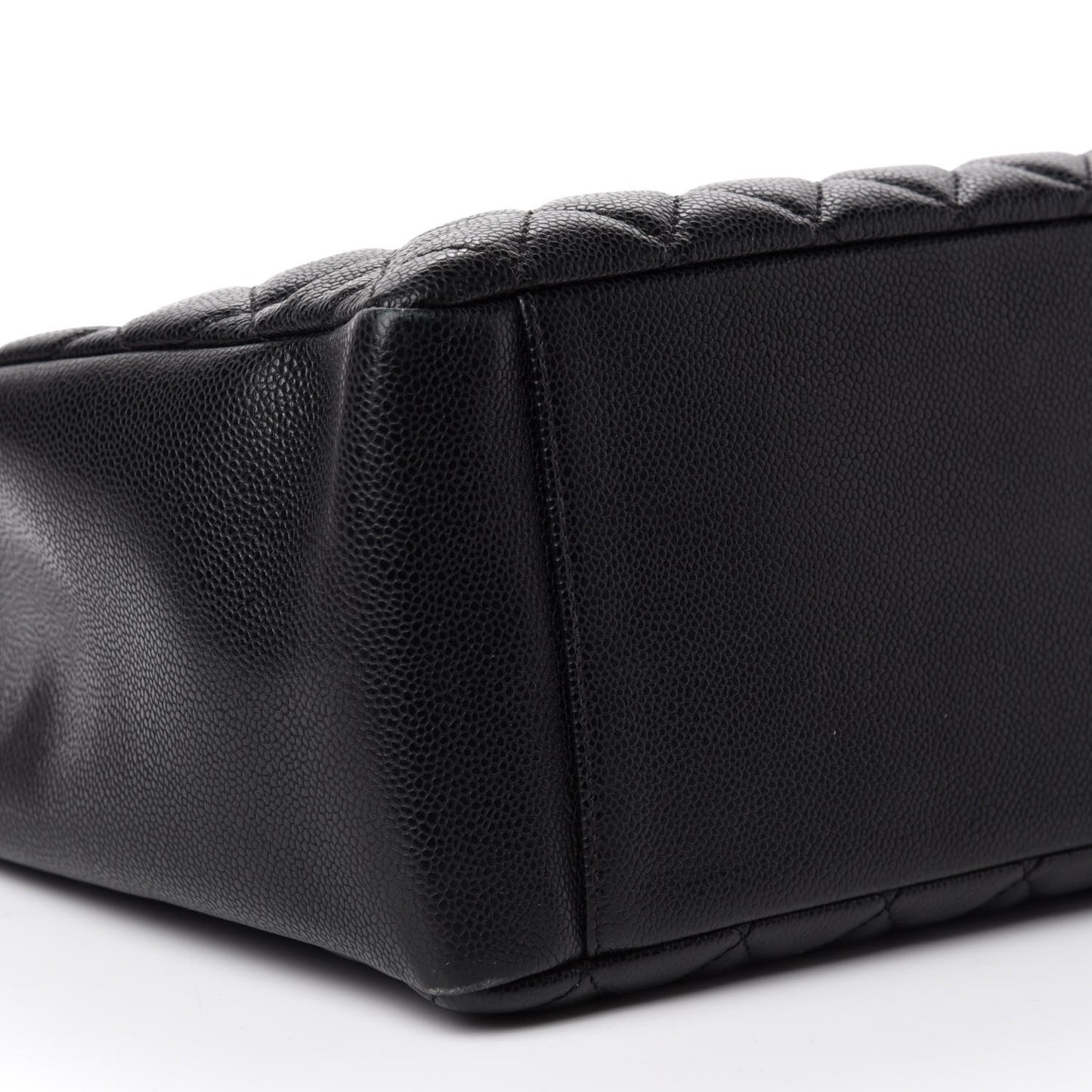 Caviar Quilted Grand Shopping Tote GST Black