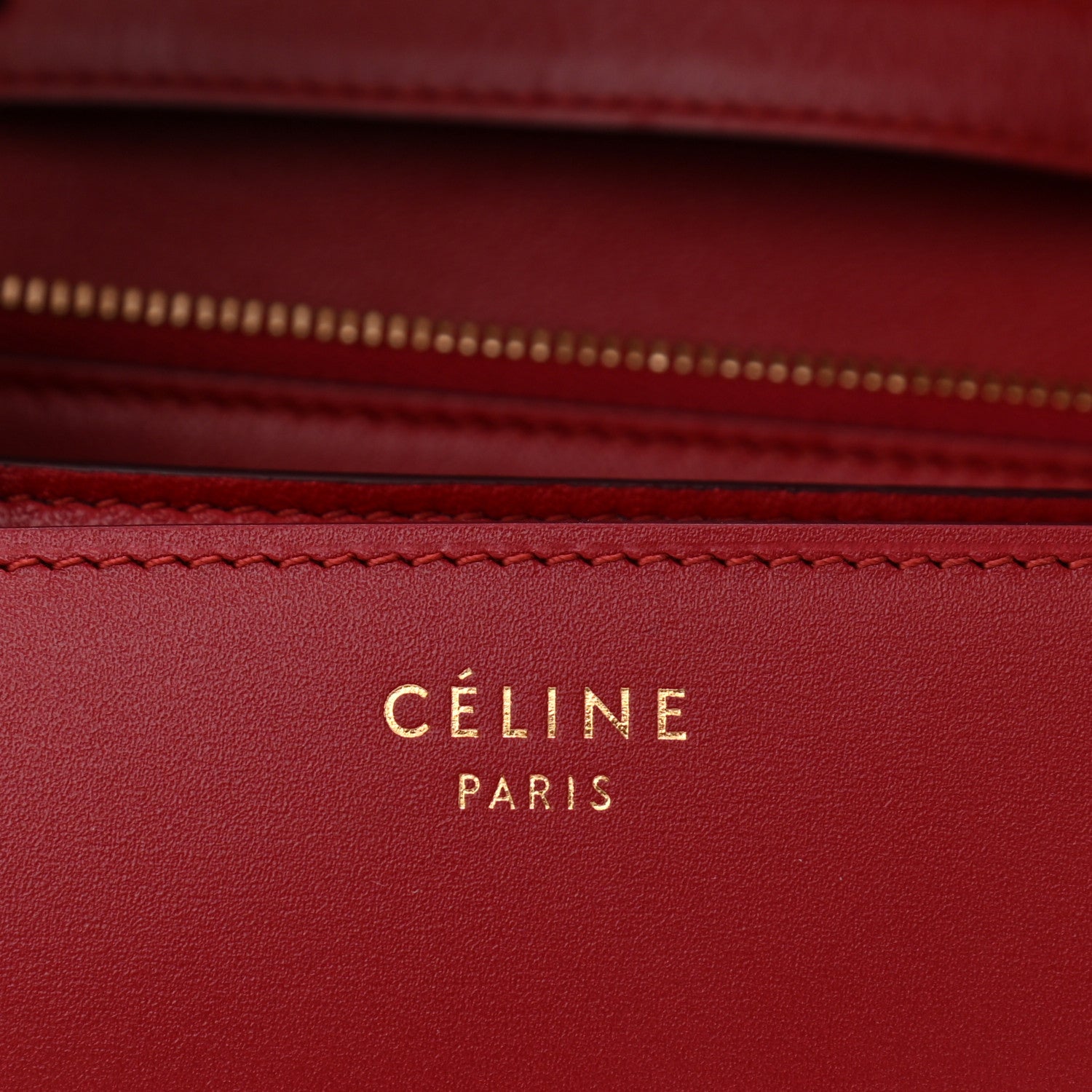 Celine Box Calfskin Medium Classic Box Flap Bag Red 6 of 13