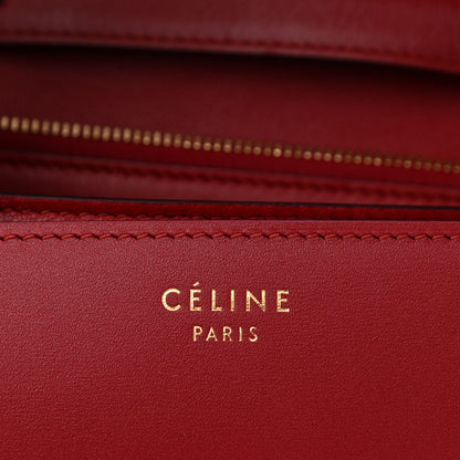 Celine Box Calfskin Medium Classic Box Flap Bag Red 6 of 13